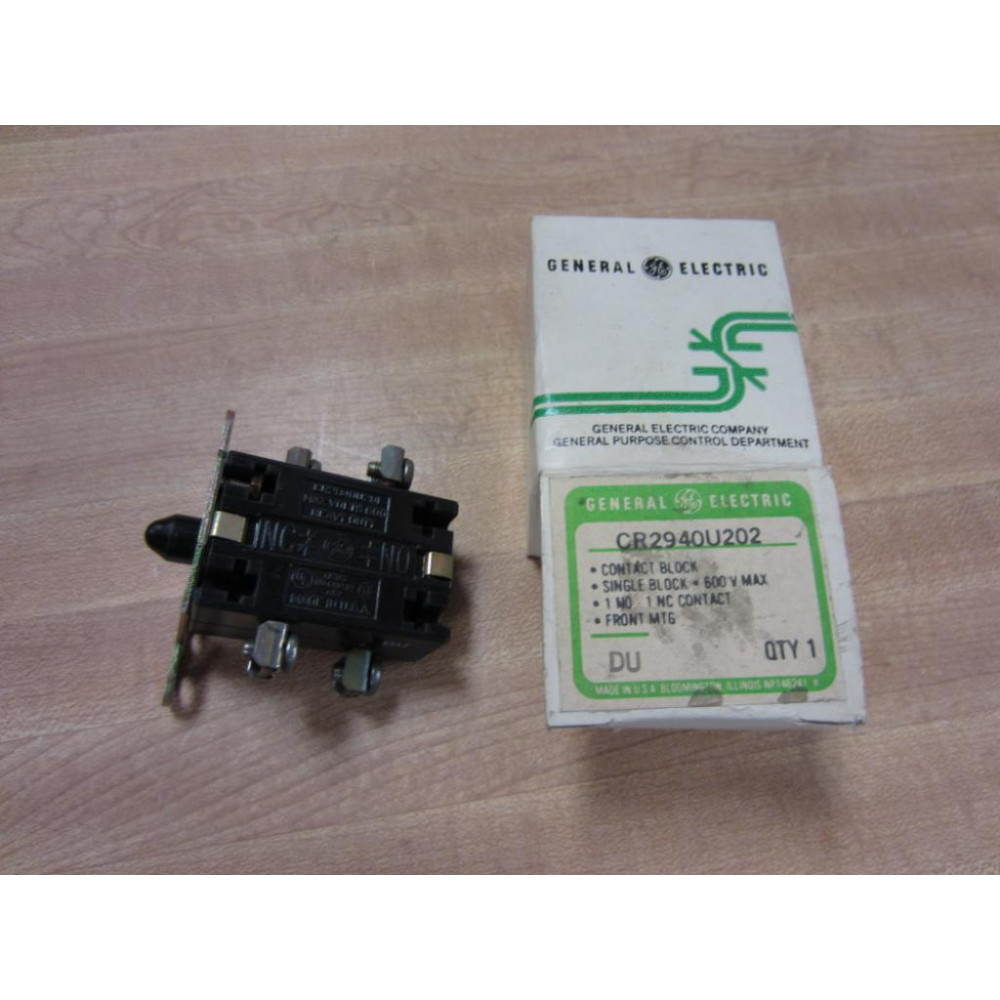 General Electric CR2940U202 Contact Block N.O.-N.C.