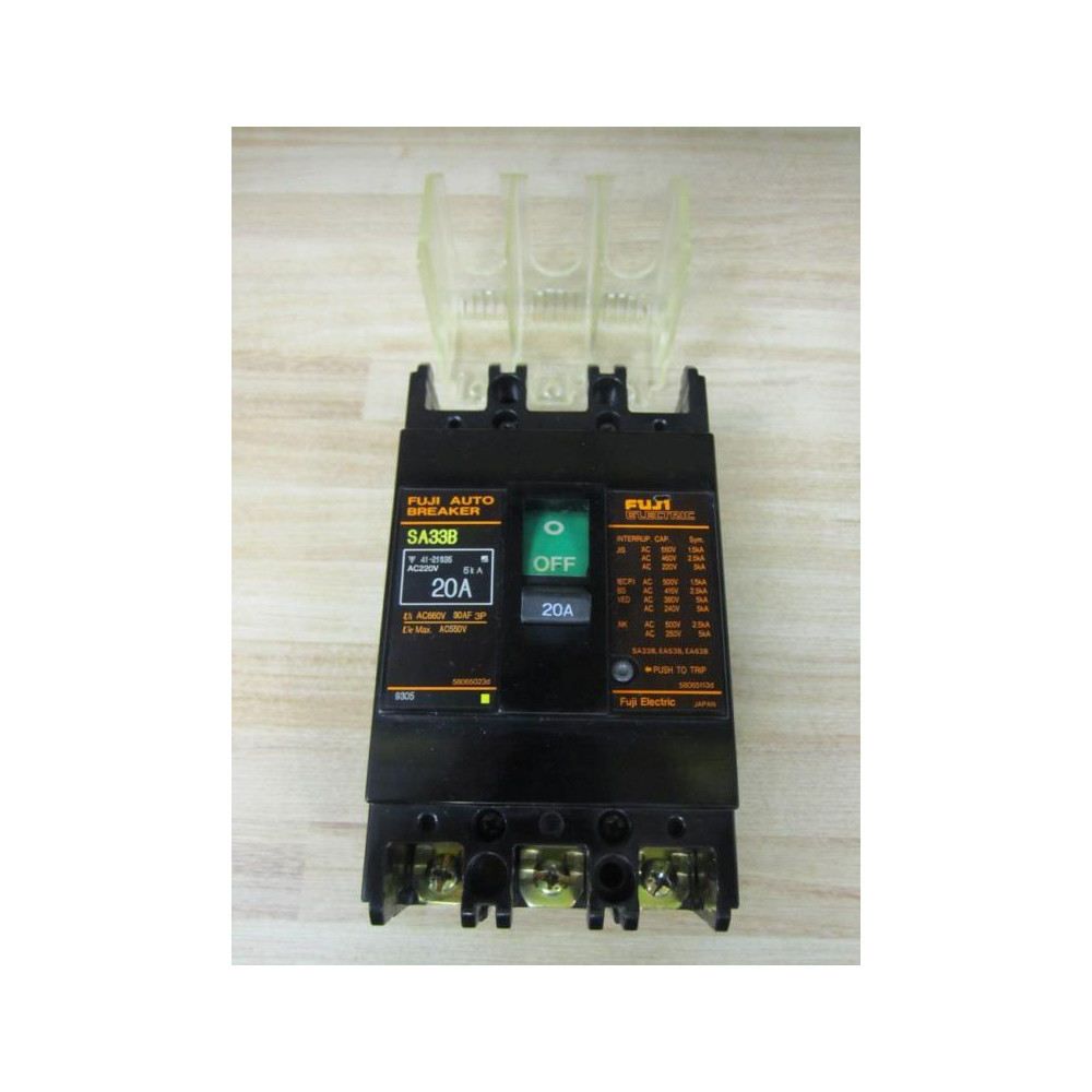 Fuji Electric SA33B Auto Breaker 20A  WGuard - New No Box