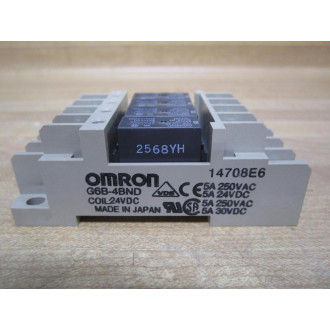 Omron G6B-4BND Socket w(4) G6B-1114P-FD-US-P6B - New No Box