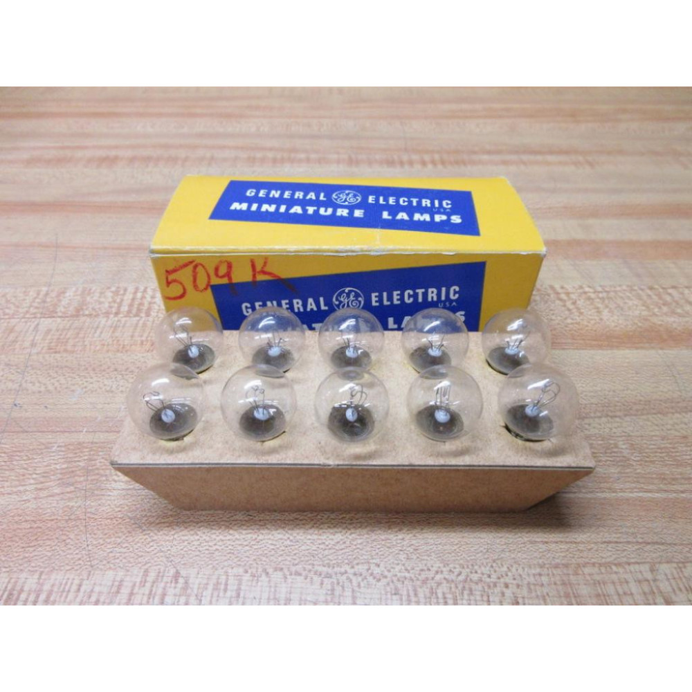 General Electric 509K GE Miniature Lamp Light Bulb (Pack of 10)