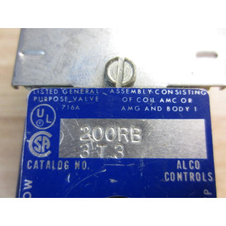 Alco 200RB-3T-3 Solenoid Valve 200RB3T3 - New No Box