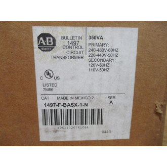 Allen Bradley 1497-F-BASX-1-N Control Circuit Transformer