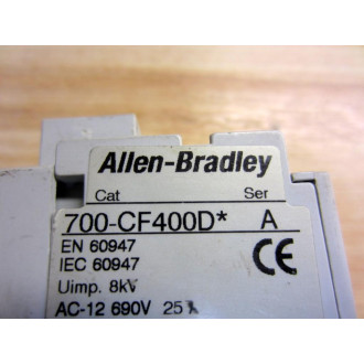 Allen Bradley 700-CF400DJ Relay 700CF400DJ (Pack of 7) - Used