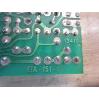 Barber-Colman 134196 PC Board EIA-151-1 - Used