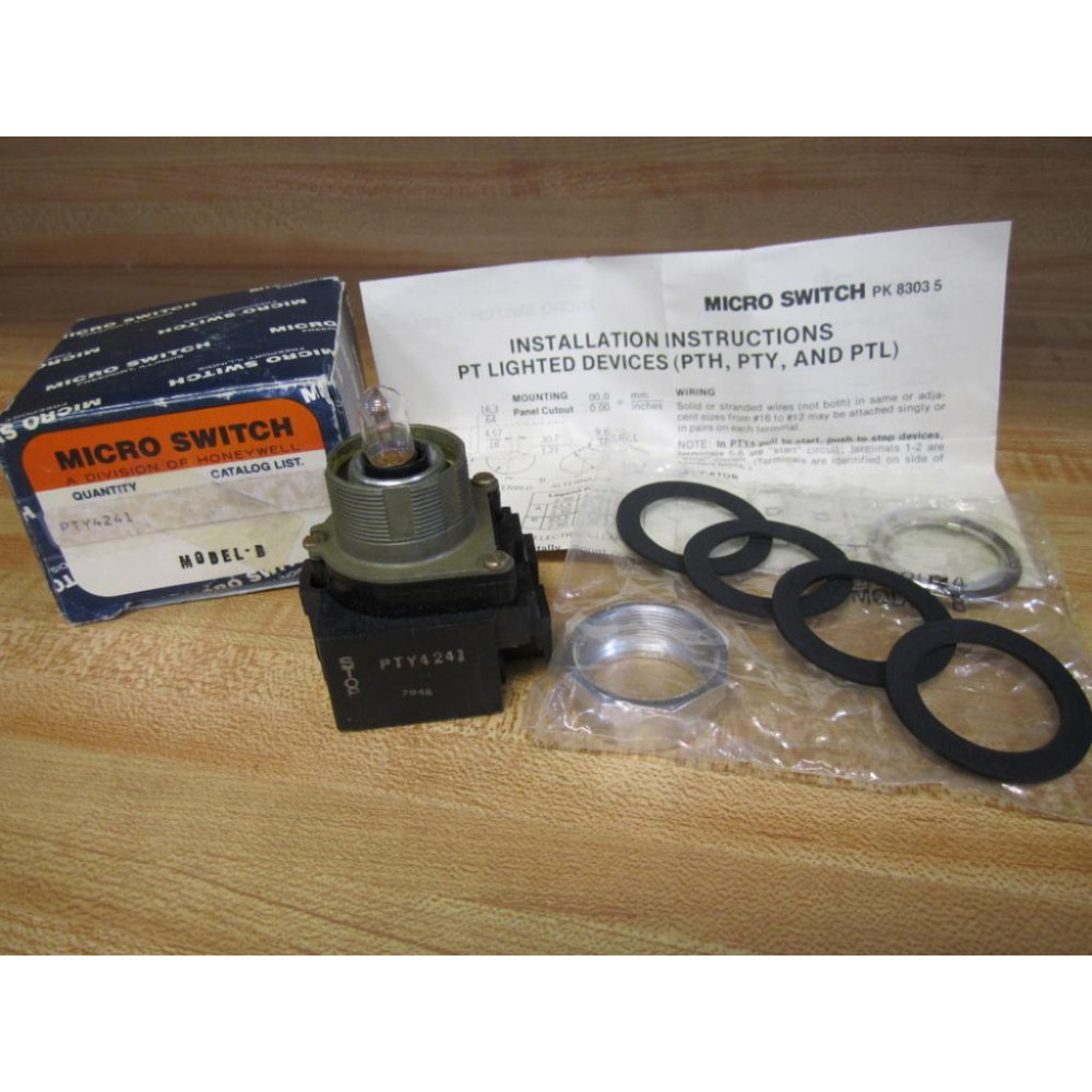 Micro Switch PTY4241 Honeywell PTY Lighted Device Model B