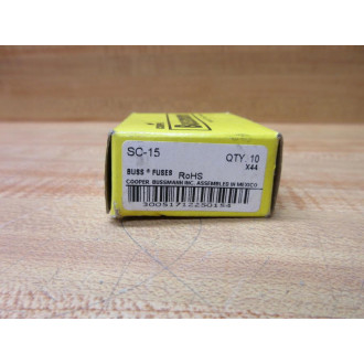 Buss SC-15 Bussmann Fuse Cross Ref 1CP21 (Pack of 10)