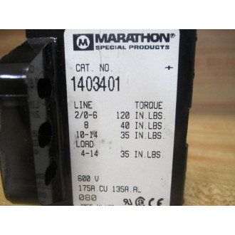 Marathon 1403401 Terminal Block - New No Box
