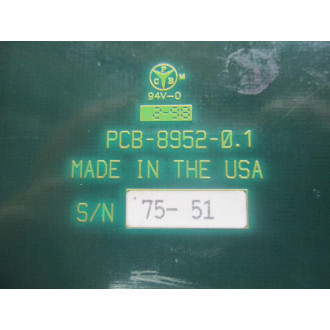 Ziatech ZT-8952-D5 PC Board ZT8952D5 - Used