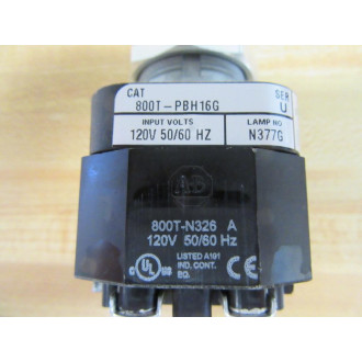 Allen Bradley 800T-PBH16G Push Button