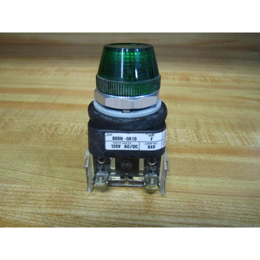 Allen Bradley 800H-QR10G Pilot Light 800HQR10G - Used