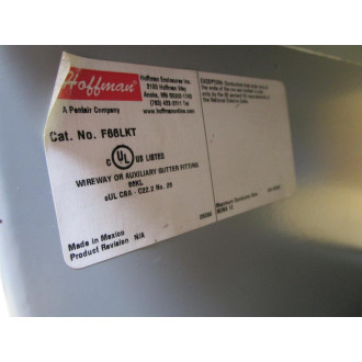 Hoffman F66LKT Enclosure Clockwise Section WOut Hardware - New No Box