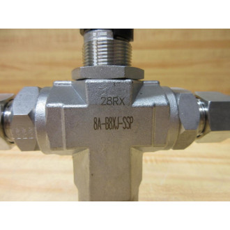 Parker 8A-B8XJ-SSP Stainless Steel Ball Valve 8AB8XJSSP - New No Box