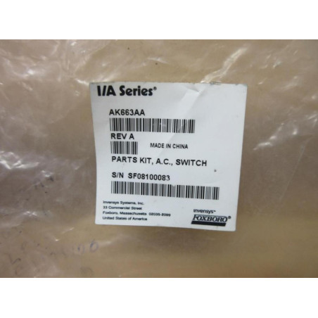 Foxboro AK663AA A.C. Switch Parts Kit