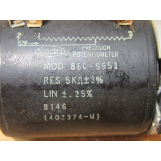 Spectra 402374-M Potentiometer 8609951 - Used