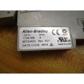 Allen Bradley 1734-TB3S Terminal Base 1734TB3S Ser A