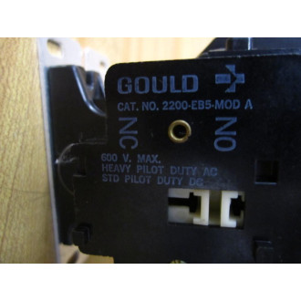 Gould 2200-EBA730EA 3P Contactor 2200EBA730EA - Used