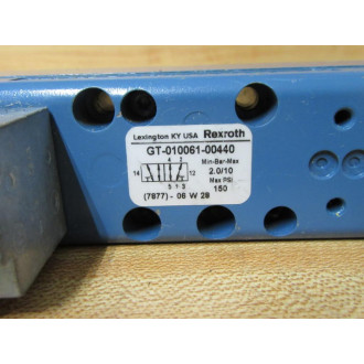Rexroth GT-010061-00440 Valve GT01006100440 - New No Box