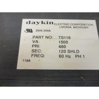 Daykin Electric TS118 Transformer - Used