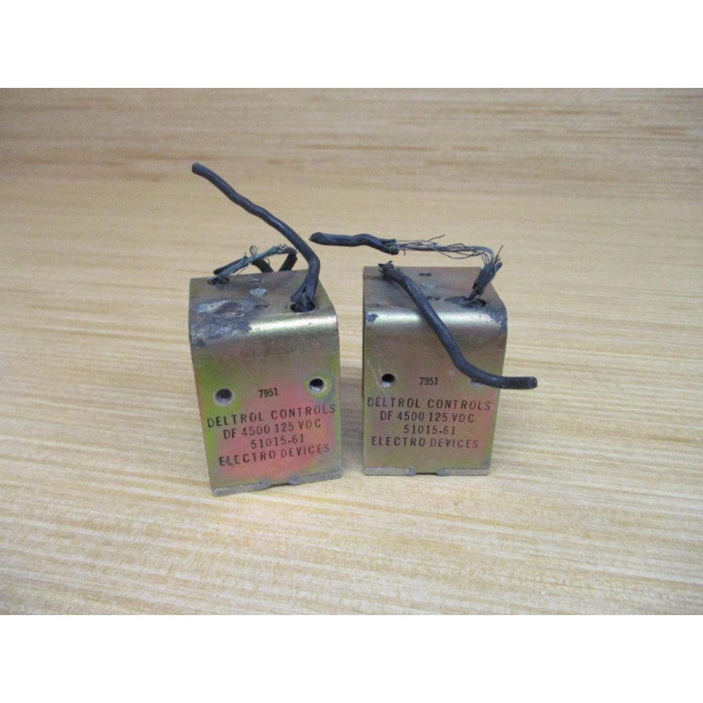 Deltrol DF4500 Coil 125VDC 51015-61 (Pack of 2) - Used