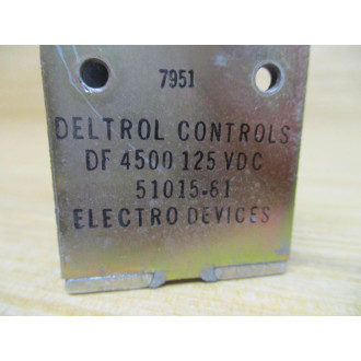 Deltrol DF4500 Coil 125VDC 51015-61 (Pack of 2) - Used