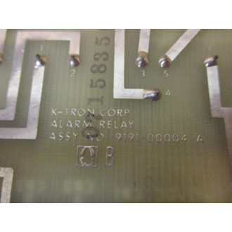 K-Tron 9191-00004 A Alarm Relay 919100004A - New No Box