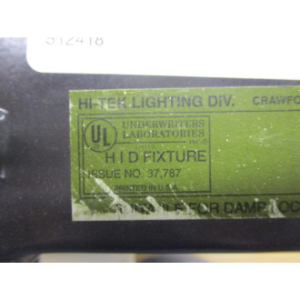 Lithoina Hi-Tek TE 400M 277 HSG HID Fixture TE 400M277HSG - Used