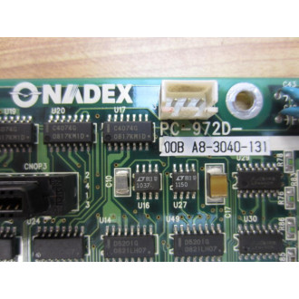 NADEX PC-972D-00B PC Board  PC972D00B A8-3040-131 - Used