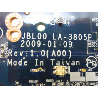 Dell JBL00 Circuit Board LA-3805P 2009-01-09 - Used