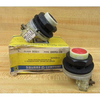 Square D 9001SKRU-10 Push Button 9001SKRU10 Series A (Pack of 2)