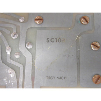 Incoe SC10R-001 Circuit Board SC10R001 - Used