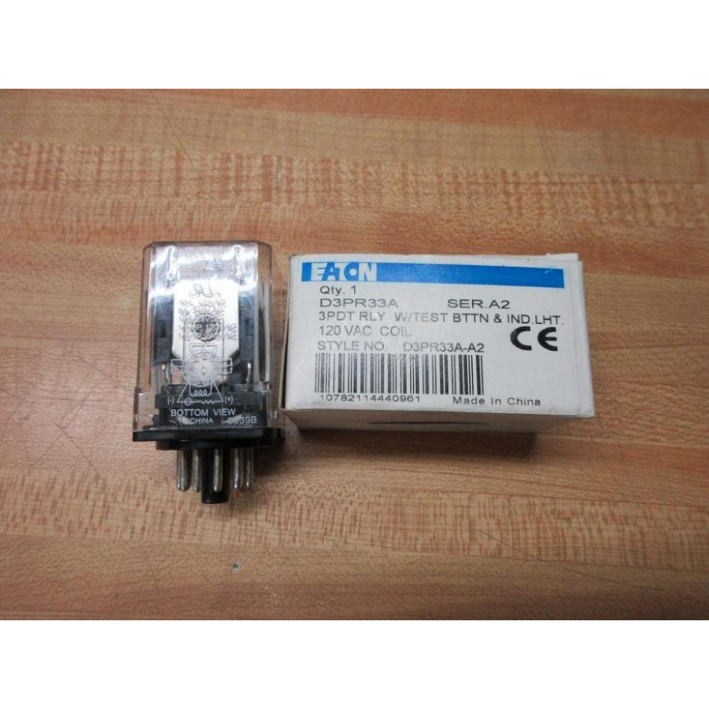 Cutler Hammer D3PR33A Eaton Relay - New No Box