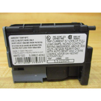 Siemens 48ATD1S00 Overload Relay ChippedScratched - Used