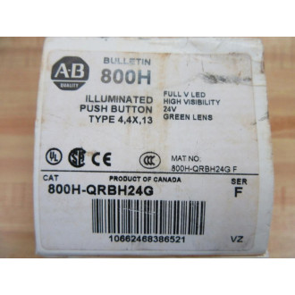 Allen Bradley 800H-QRBH24G Momentary Push Button