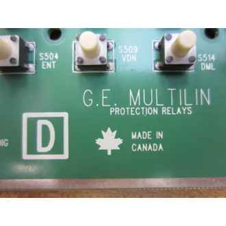 GE Multilin 1228-0004 SR Display Board 1228-0004 - Used