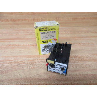 Ward Leonard WRIL0-0.32 Overload Relay WRIL0032 0.25-0.4 A