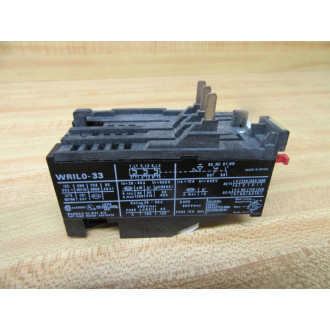 Ward Leonard WRIL0-33 Overload Relay WRIL033 26-40 A