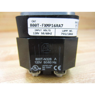Allen Bradley 800T-FXMP16RA7 Button w800T-N326 & 800T-XA7