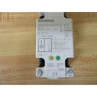 Siemens 3RG4031-6GB00 Proximity Switch 3RG40316GB00 - Used