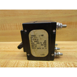 Airpax UPL111-21415-2 Circuit Breaker UPL111214152 - Used