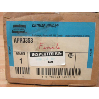 Crouse & Hinds APR3353 Arktite Connector