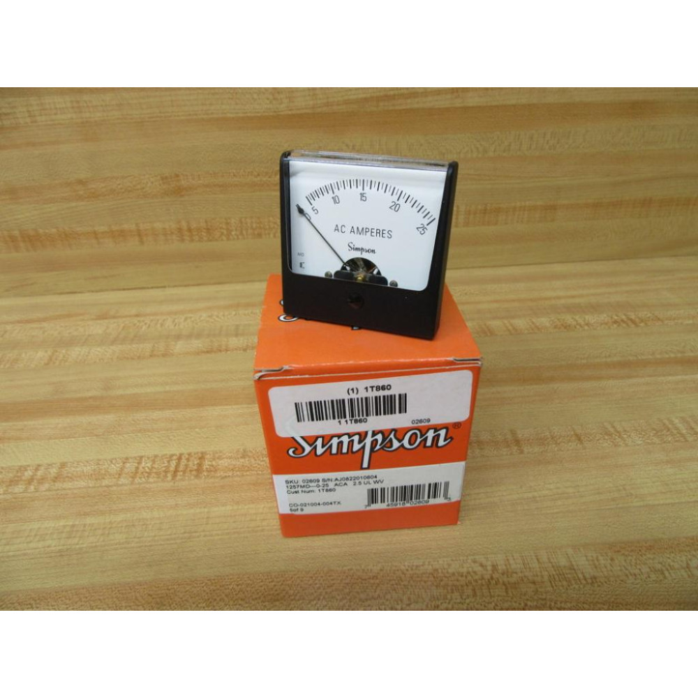 Simpson 1T860 Panel Meter