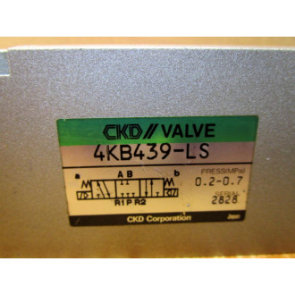 CKD 4KB439-LS Valve 4KB439LS - Used