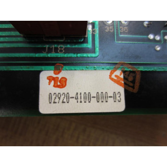 Kulicke & Soffa 02920-4100-001-01 Backplane 02920410000101 - Used
