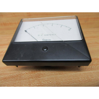 Simpson Electric Company A-5383 Analog D-C Amp Meter A5383 W Cracked Housing