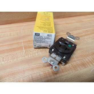Hubbell HBL8310 Single Brown Receptacle