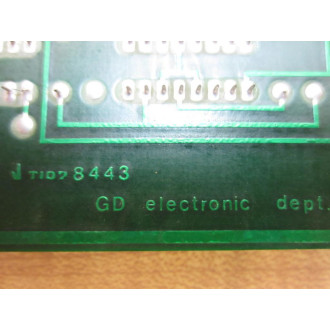 GD Electronic Dept. OEL 3079 Circuit Board OEL3079 - Used