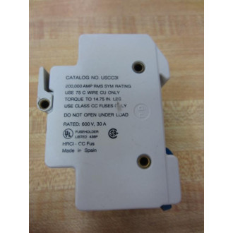 Gould Shawmut Ferraz USCC3I Fuse Holder USCC31 - Used