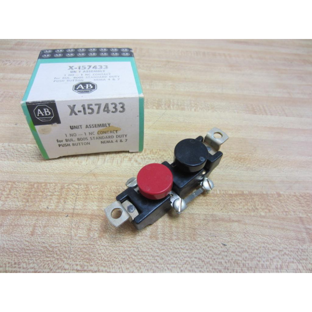 Allen Bradley X-157433 Pushbutton Unit Assembly X157433