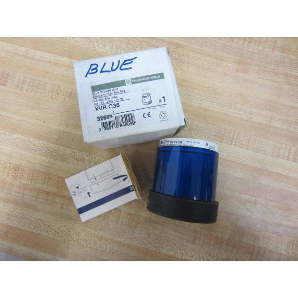 Telemecanique XVB-C36 Schneider Blue Steady Unit 084509