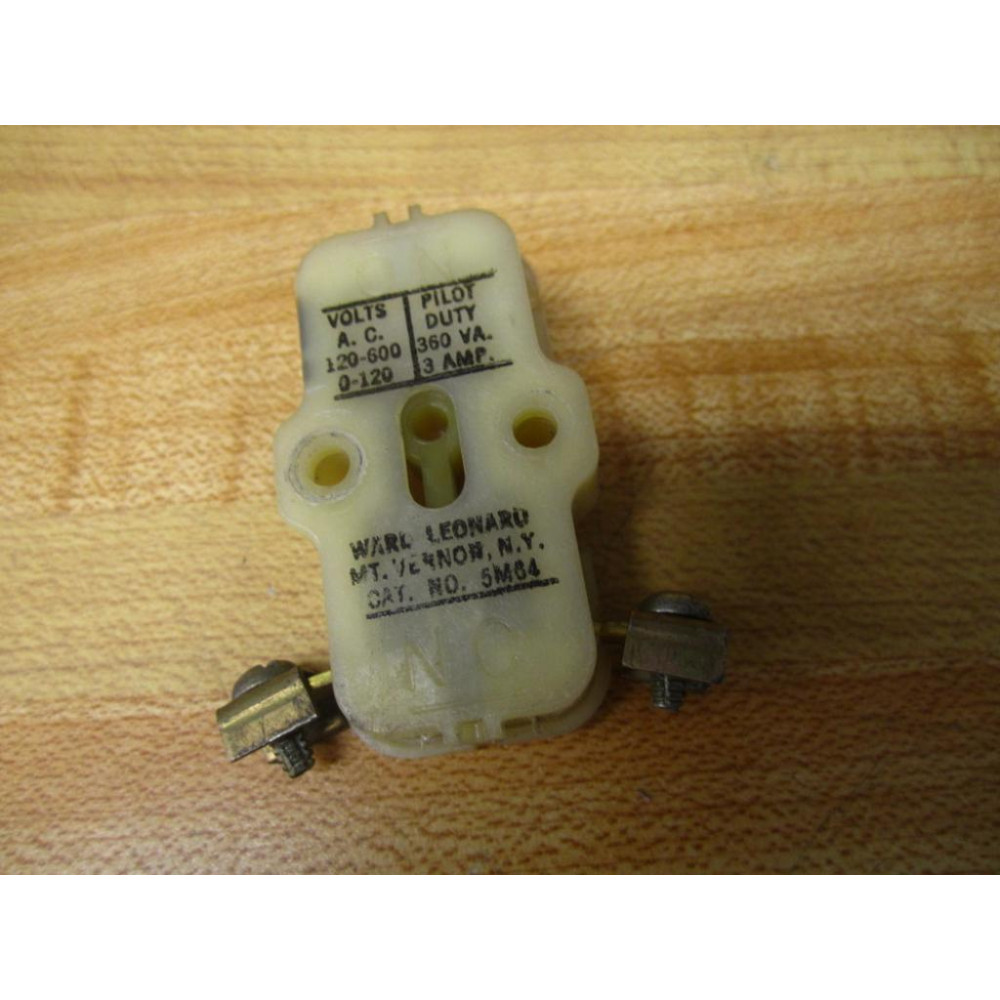 Joslyn Clark Ward Leonard 5M64 Contact 5M-64 White - Used